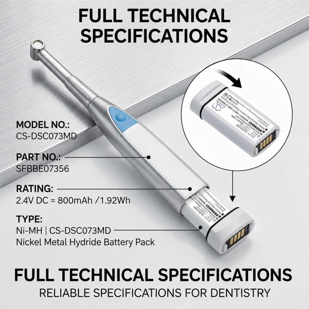 Akku yhteensopiva Dentsply CS-DSC073MD
