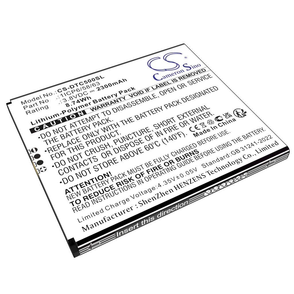 Tulostimen akku Datecs CS-DTC500SL