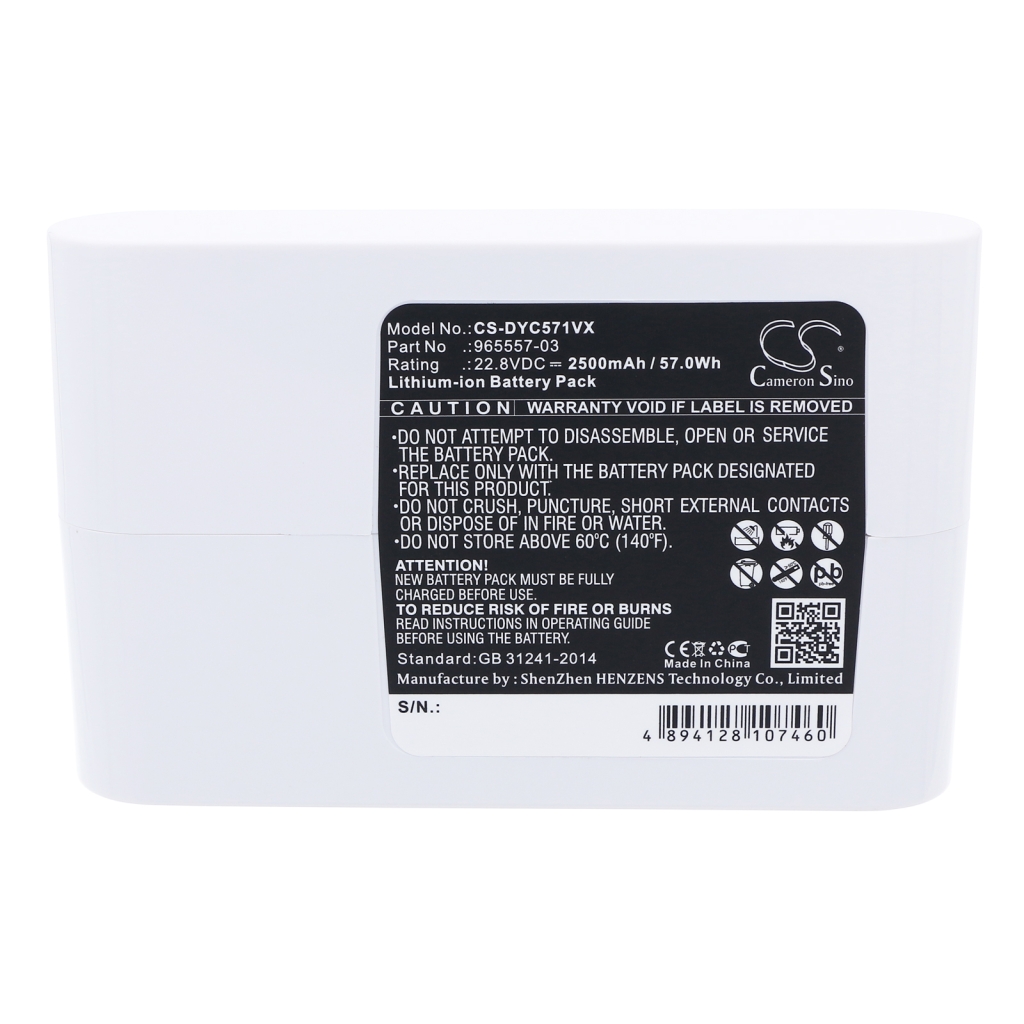 Akku yhteensopiva Dyson CS-DYC571VX