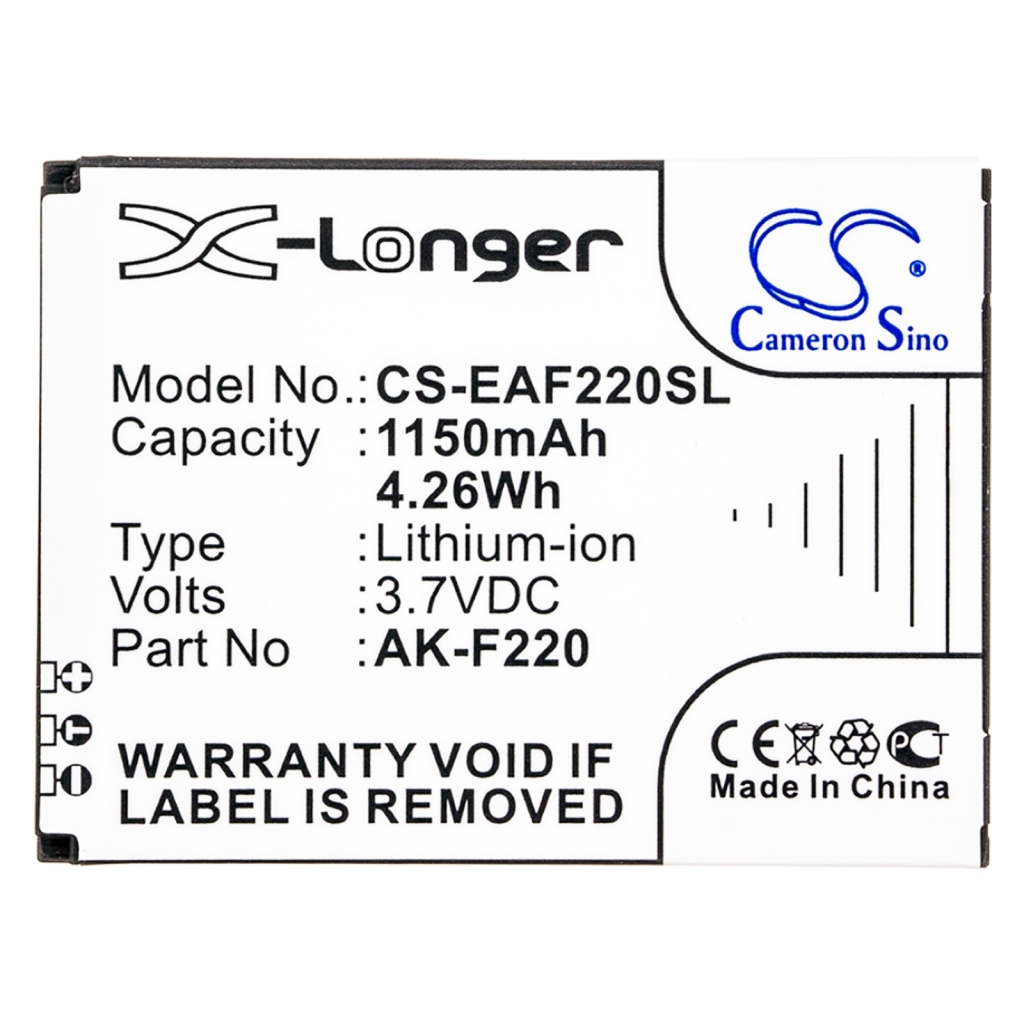 Yhteensopiva akun vaihto Emporia AK-F220,SD474050A