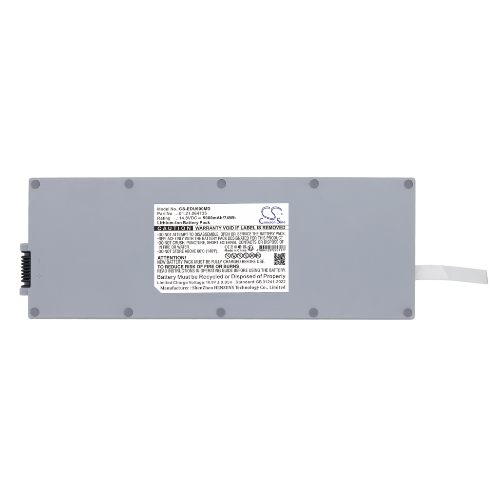 Cameron Sino CS-EDU600MD markkinointikuva: 5000mAh/14,8V/74Wh, valkoinen koteloitu paketti