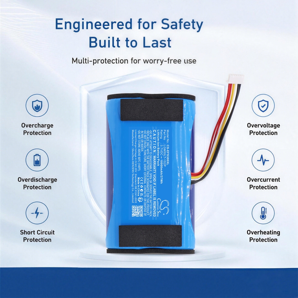 Battery compatible with Eufy CS-EFS300XL