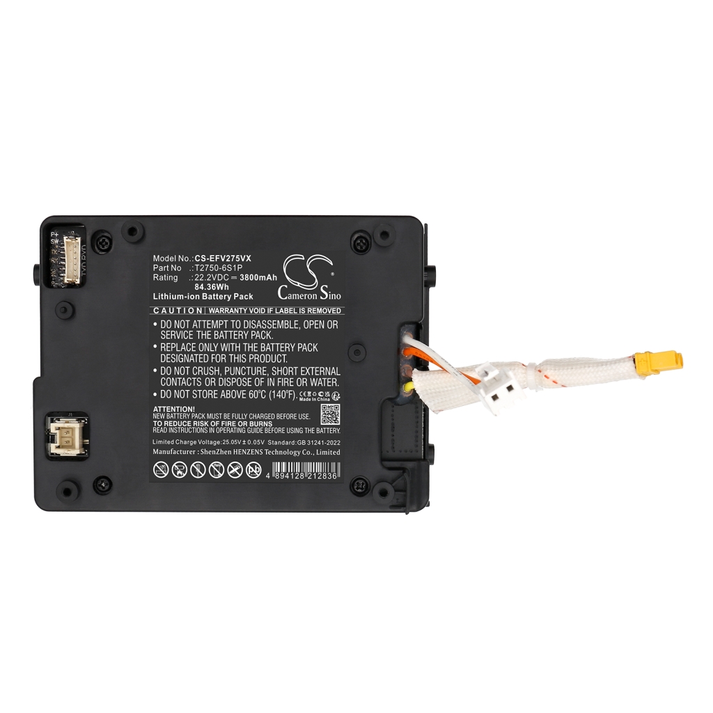 Yhteensopiva akun vaihto Eufy T2750-6S1P