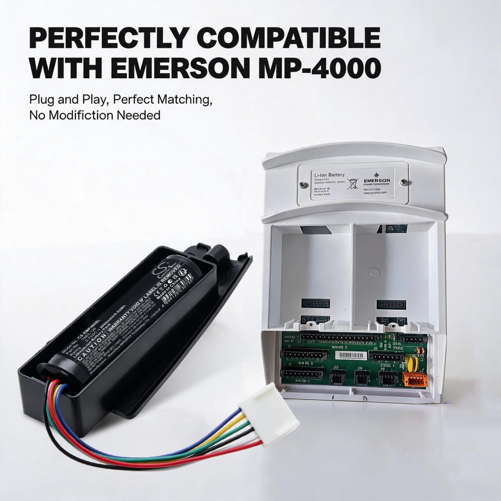 Akut yhteensopiva Emerson MP4000 MP4000 CS-EMP400SL