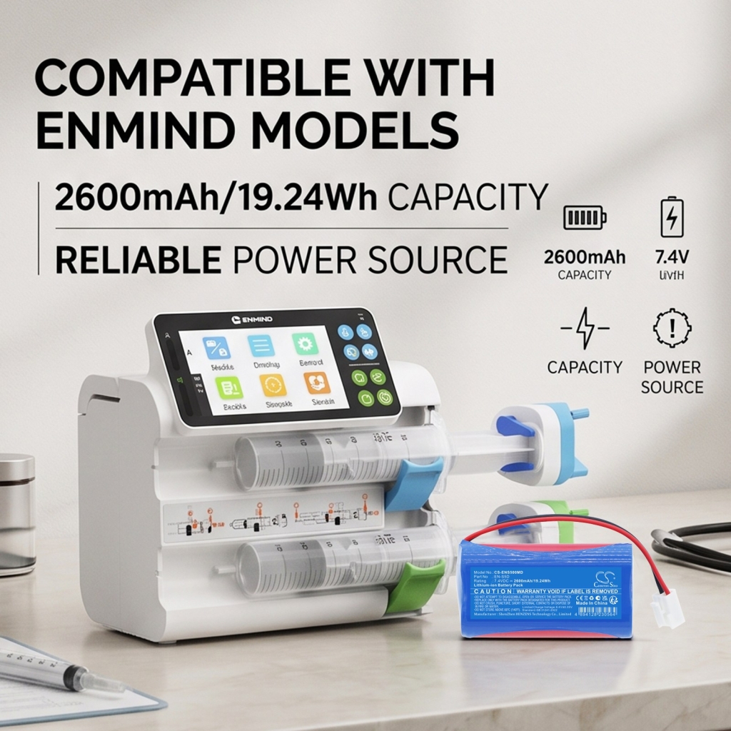 Battery compatible with Enmind CS-ENS500MD