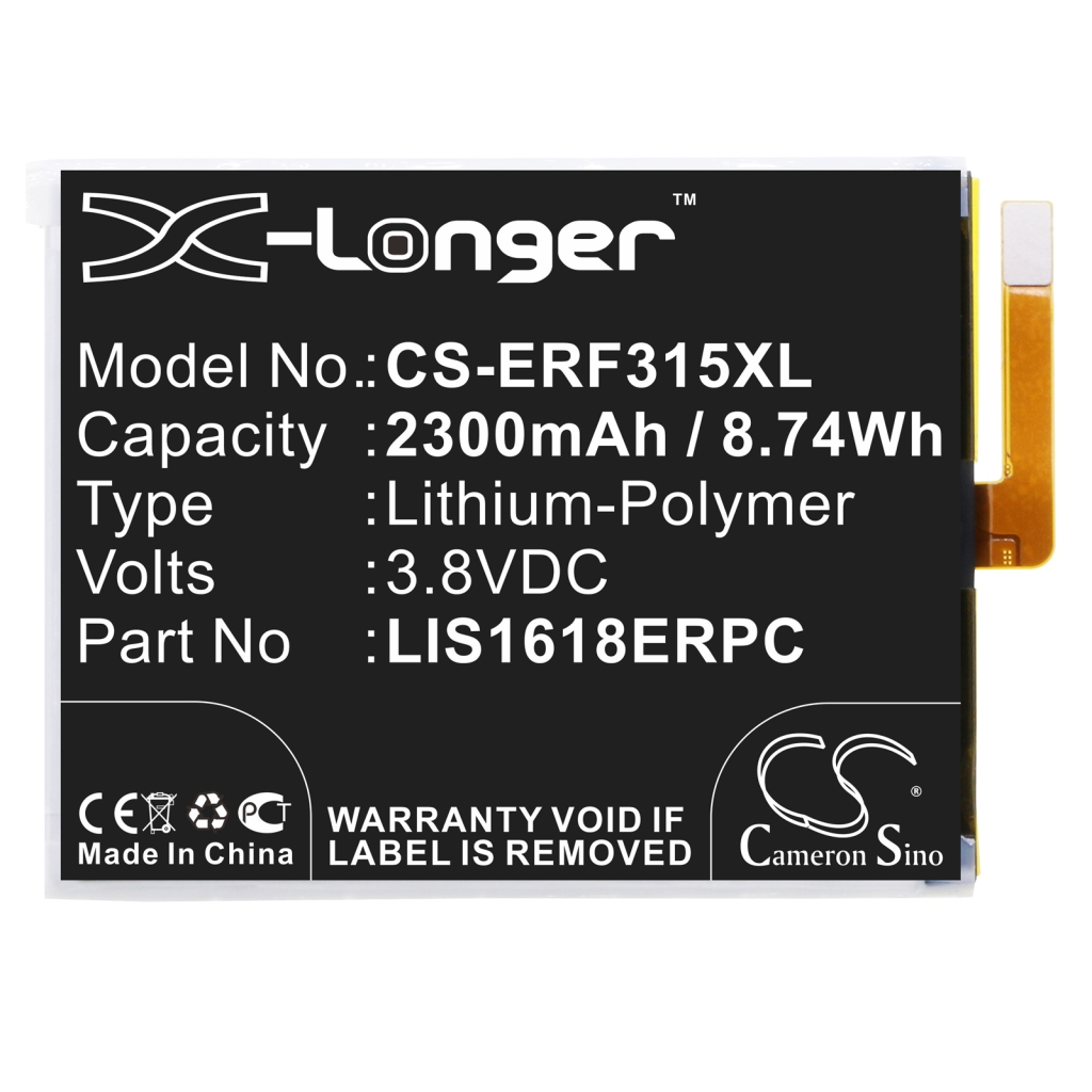 Yhteensopiva akun vaihto Sony 1298-9239,LIS1618ERPC