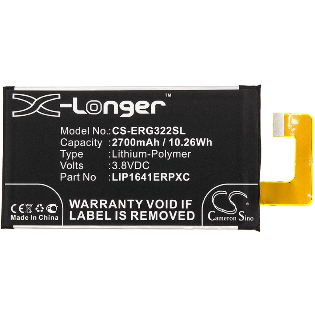 Yhteensopiva akun vaihto Sony LIP1641ERPC,LIP1641ERPXC