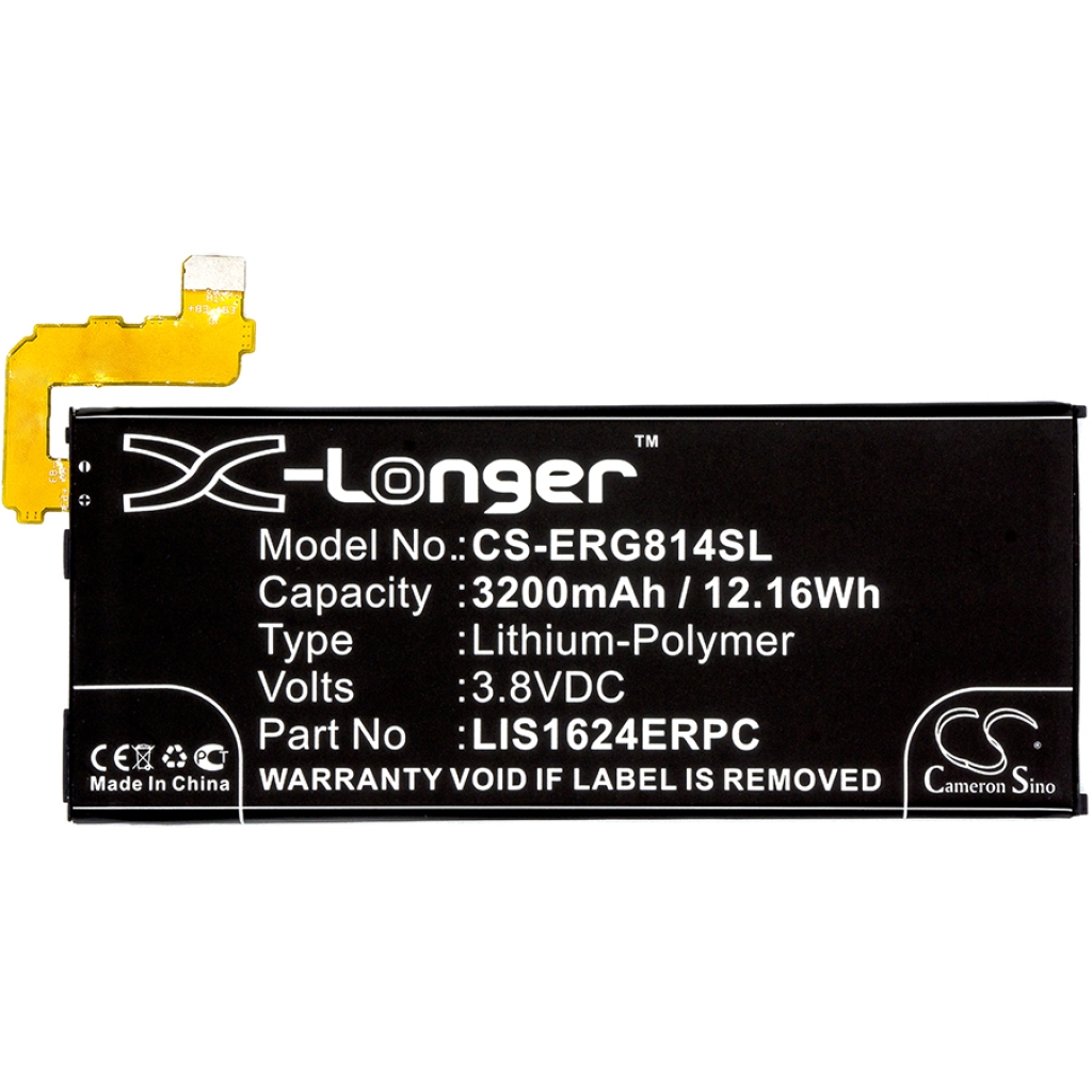 Yhteensopiva akun vaihto Sony LIP1642ERPC