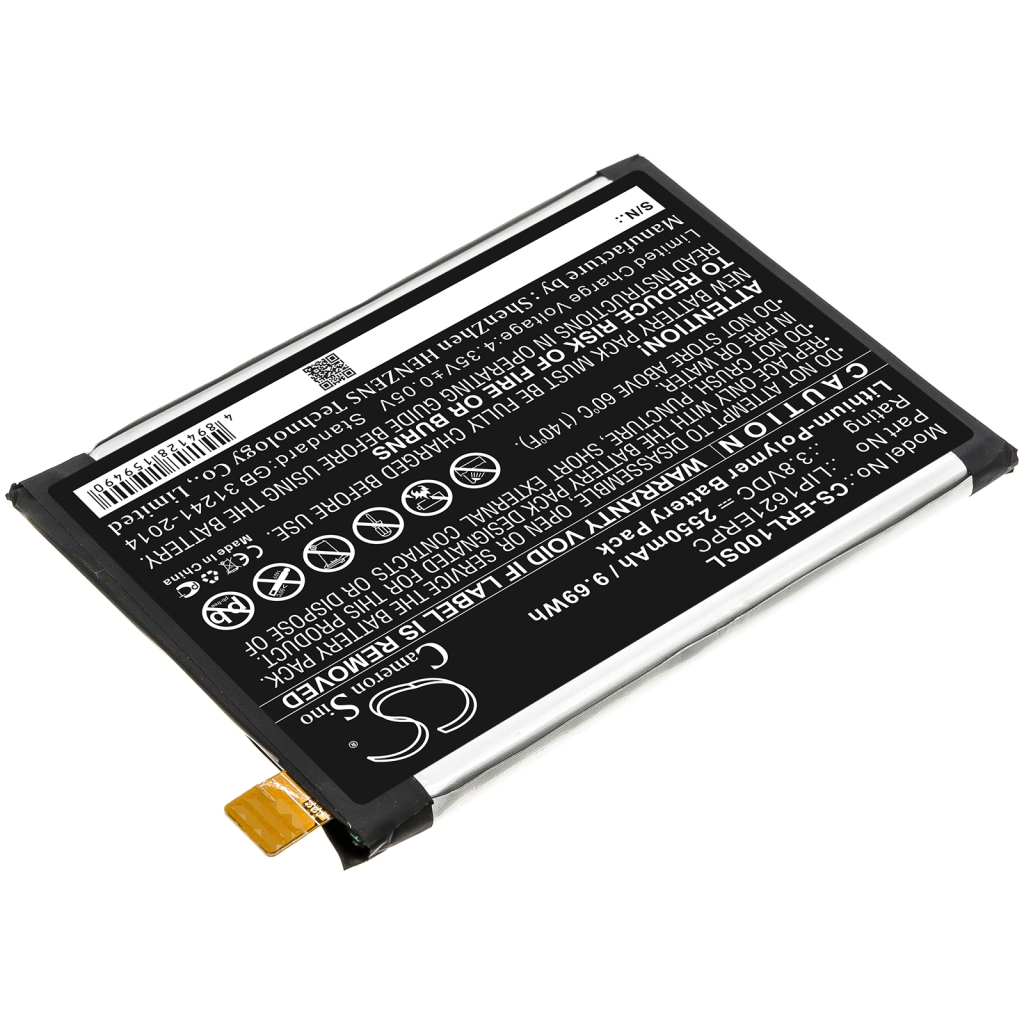 Yhteensopiva akun vaihto Sony LIP1621ERPC