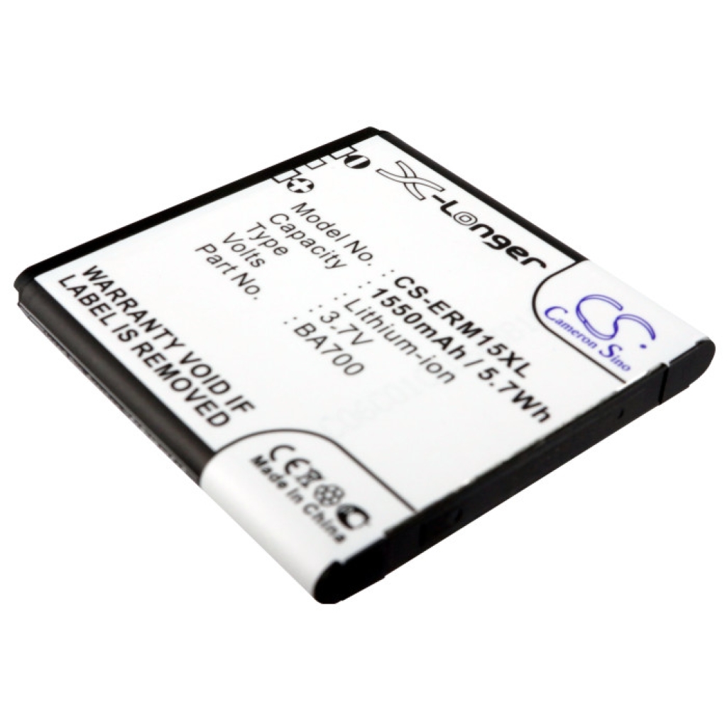 Akku yhteensopiva Sony Ericsson NTT Docomo CS-ERM15XL