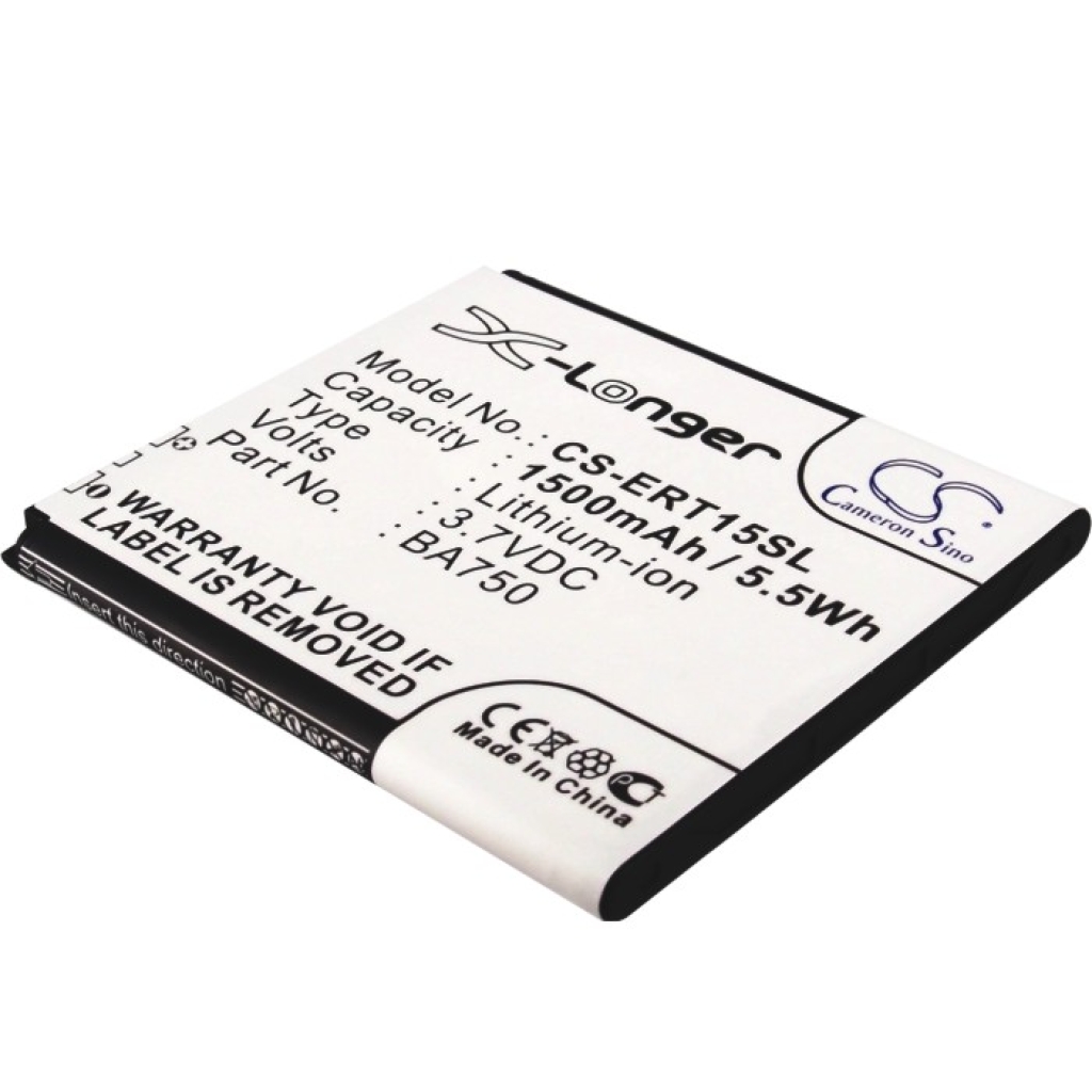 Yhteensopiva akun vaihto Sony Ericsson BA750