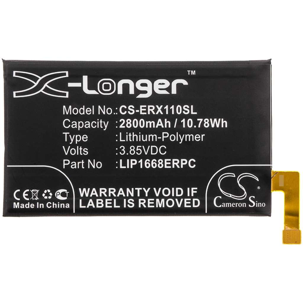 Yhteensopiva akun vaihto Sony LIP1668ERPC