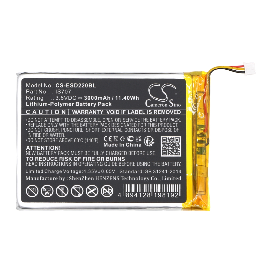 Akut Maksupäätteen akku CS-ESD220BL
