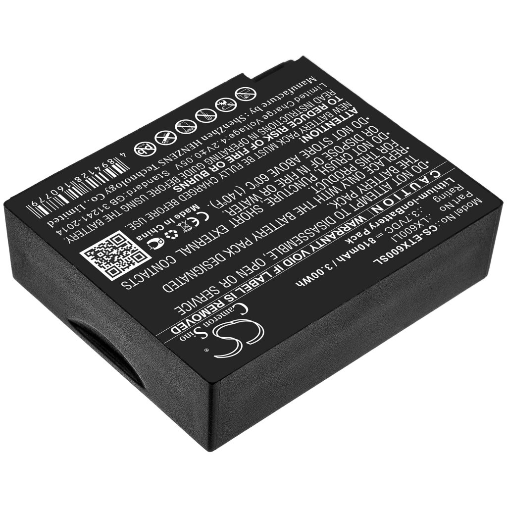 Yhteensopiva akun vaihto Eartec LX600LI