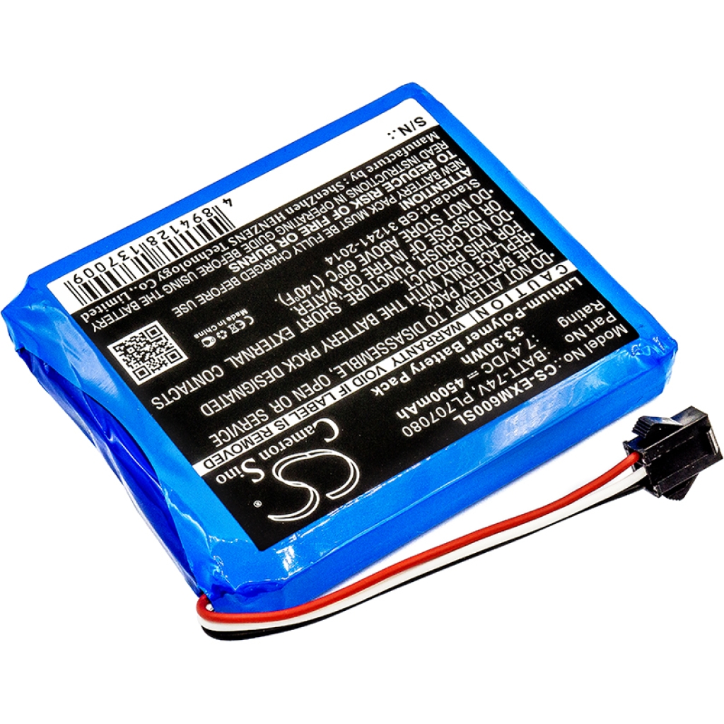 Yhteensopiva akun vaihto Extech BATT-74V,PL707080