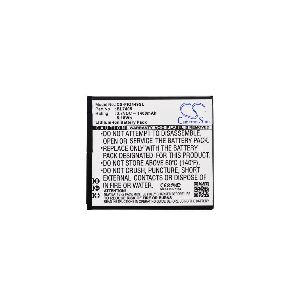 Yhteensopiva akun vaihto Fly BL7405