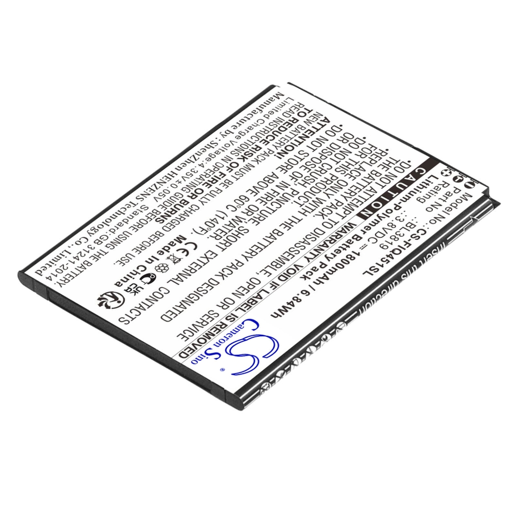 Yhteensopiva akun vaihto Fly BL3819