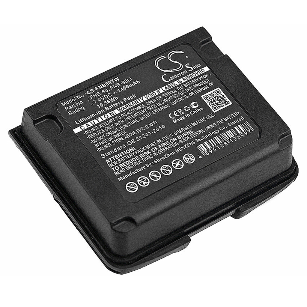 Kaksisuuntaisen radion akku Vertex VX-5 (CS-FNB80TW)
