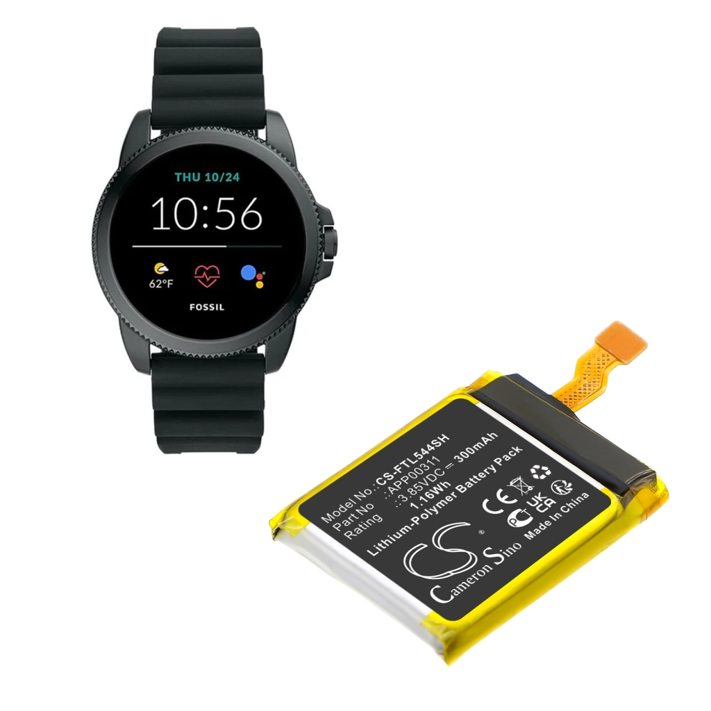 Älykellon akku Fossil CS-FTL544SH