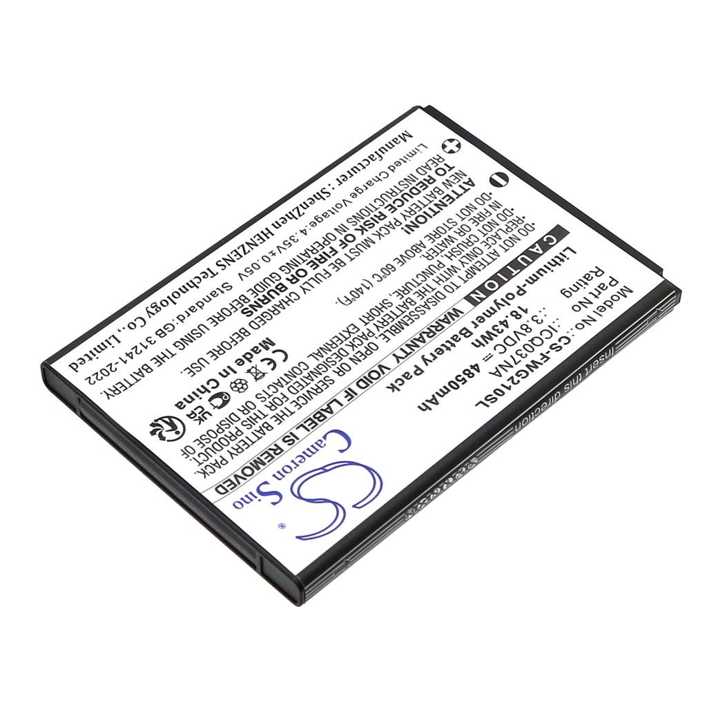 Yhteensopiva akun vaihto Franklin ICQ037NA