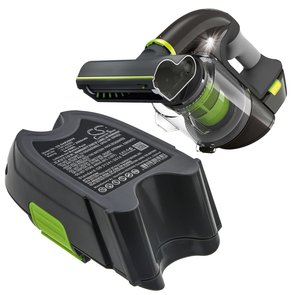 Yhteensopiva akun vaihto Gtech 1301A0002