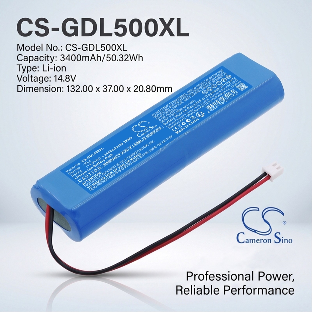 Akku yhteensopiva Godox CS-GDL500XL