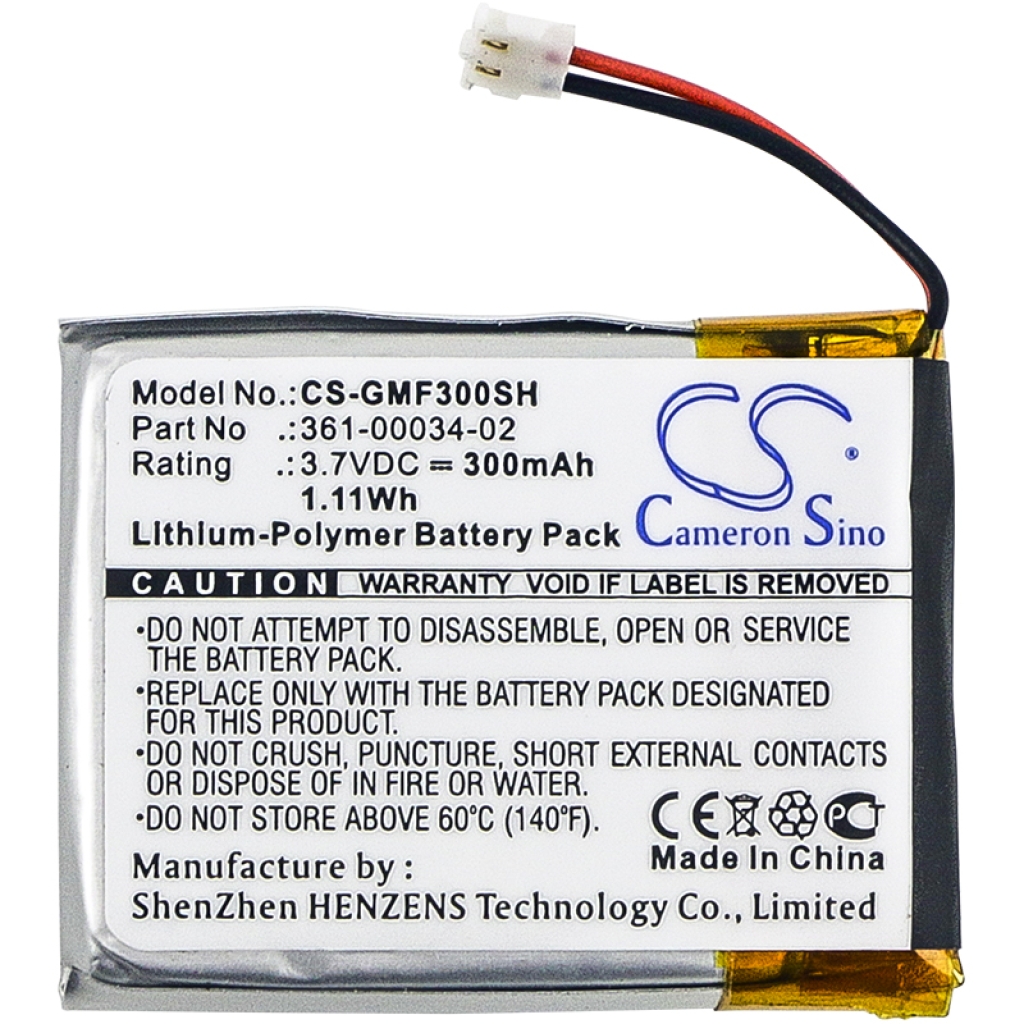Yhteensopiva akun vaihto Garmin 361-00034-02