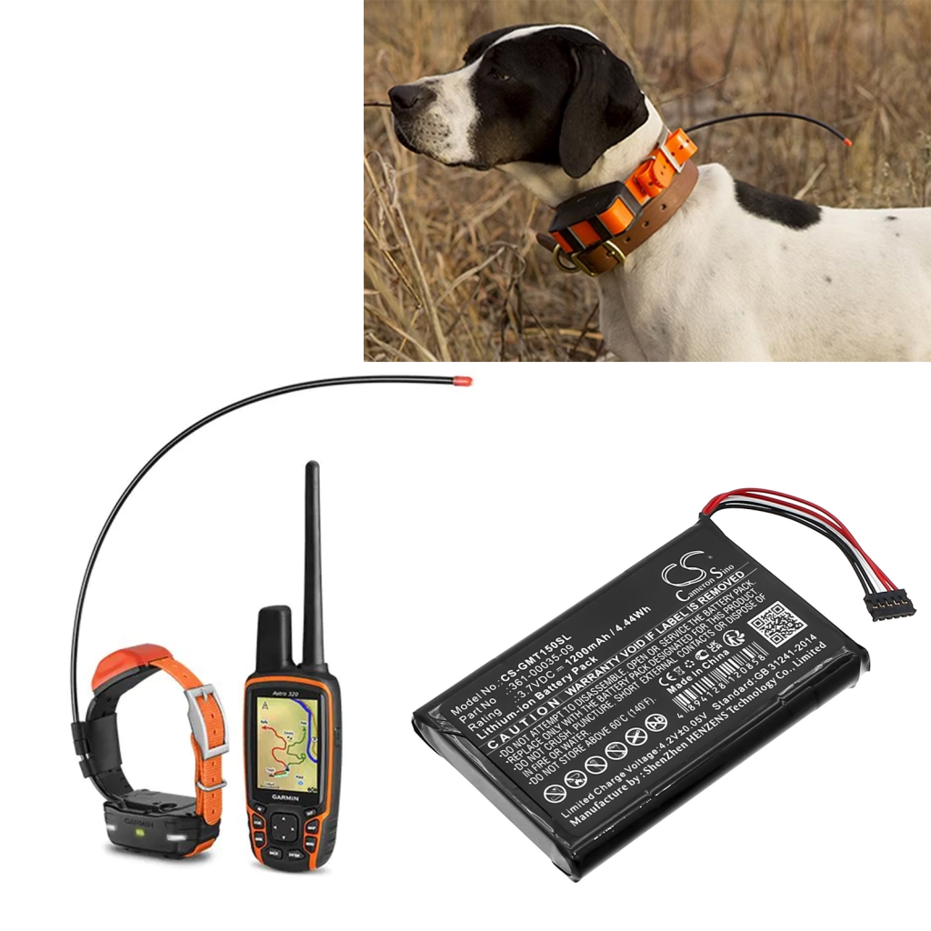 Koiran kaulapannan akku Garmin TT 15 mini (CS-GMT150SL)