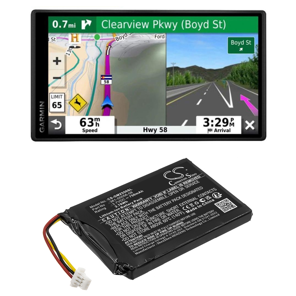 Yhteensopiva akun vaihto Garmin 361-00056-08