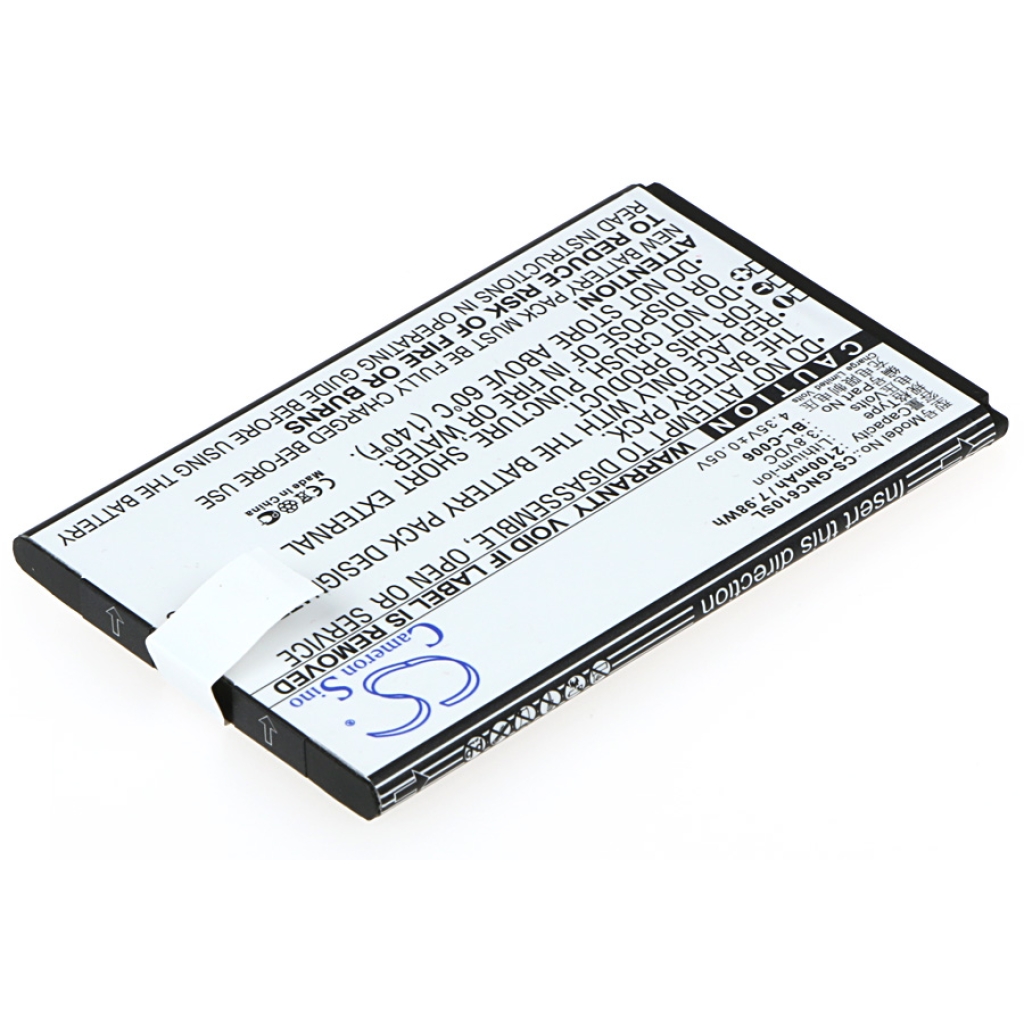 Cameron Sino CS-GNC610SL takanäkymä: 2100mAh 3,8V Li-ion, puhelimeen