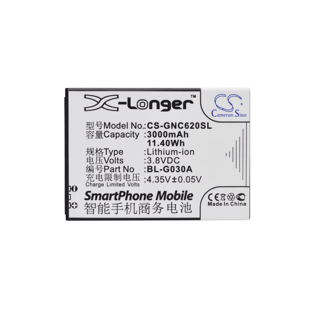 Yhteensopiva akun vaihto GIONEE BL-G030A