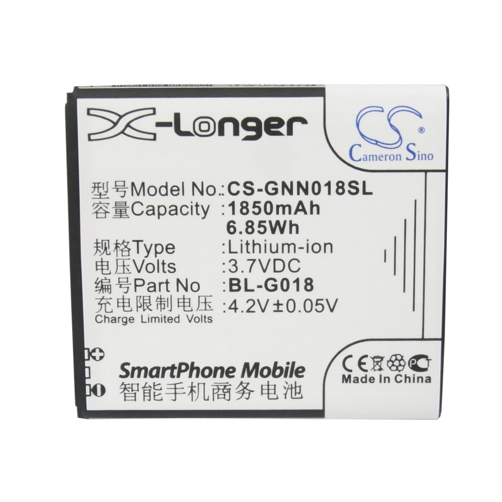 Akku yhteensopiva GIONEE Fly Ngm CS-GNN018SL