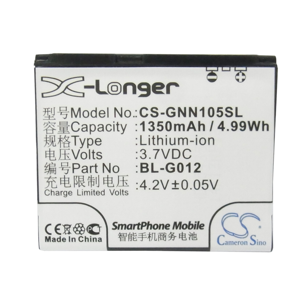 Yhteensopiva akun vaihto GIONEE BL-G012