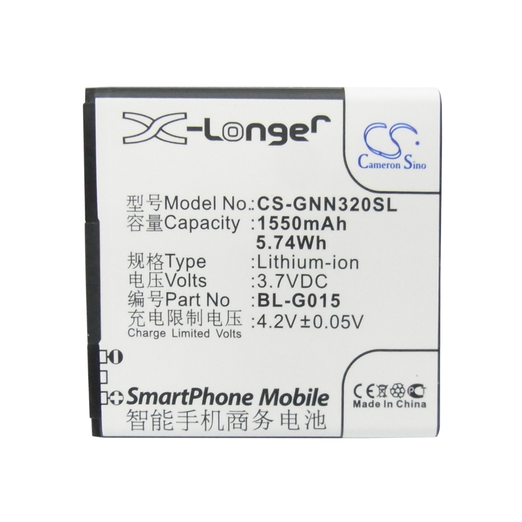 Yhteensopiva akun vaihto GIONEE BL-G015