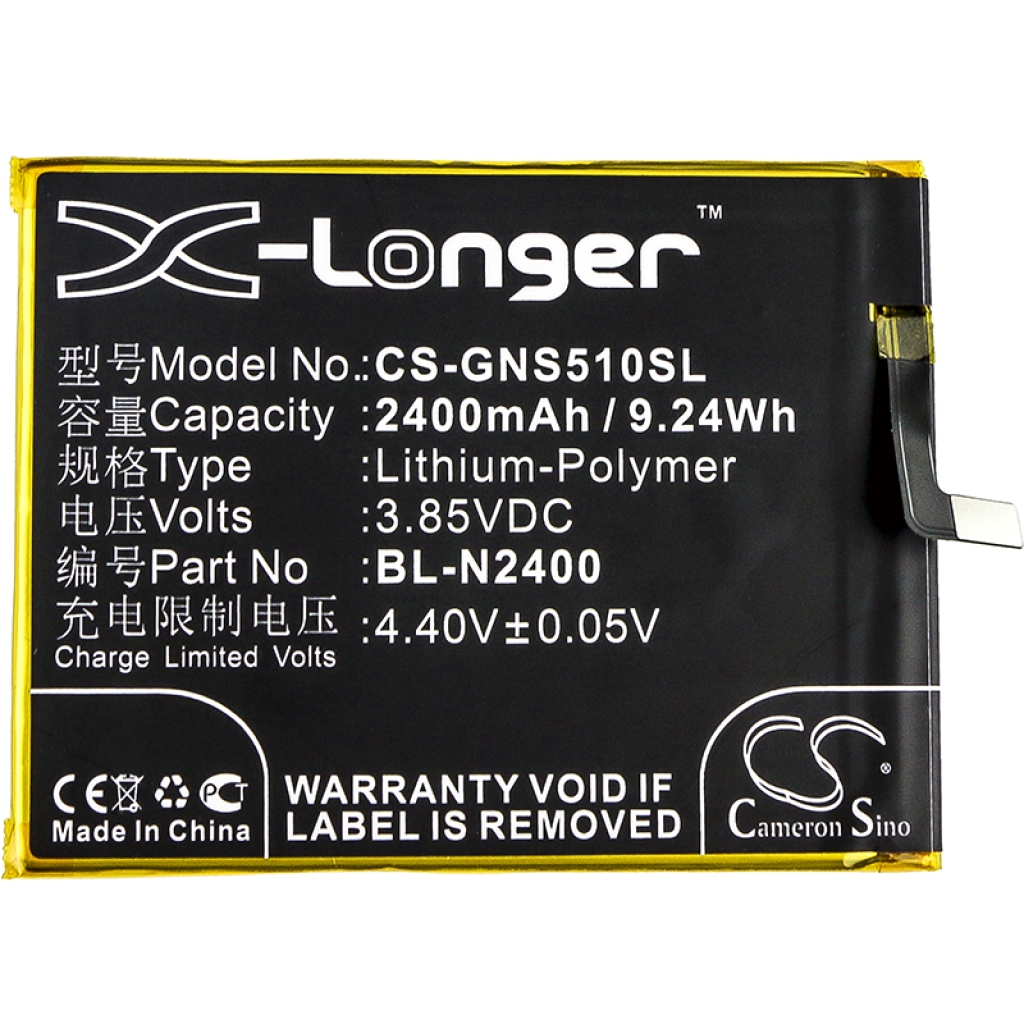 Yhteensopiva akun vaihto GIONEE BL-N2400