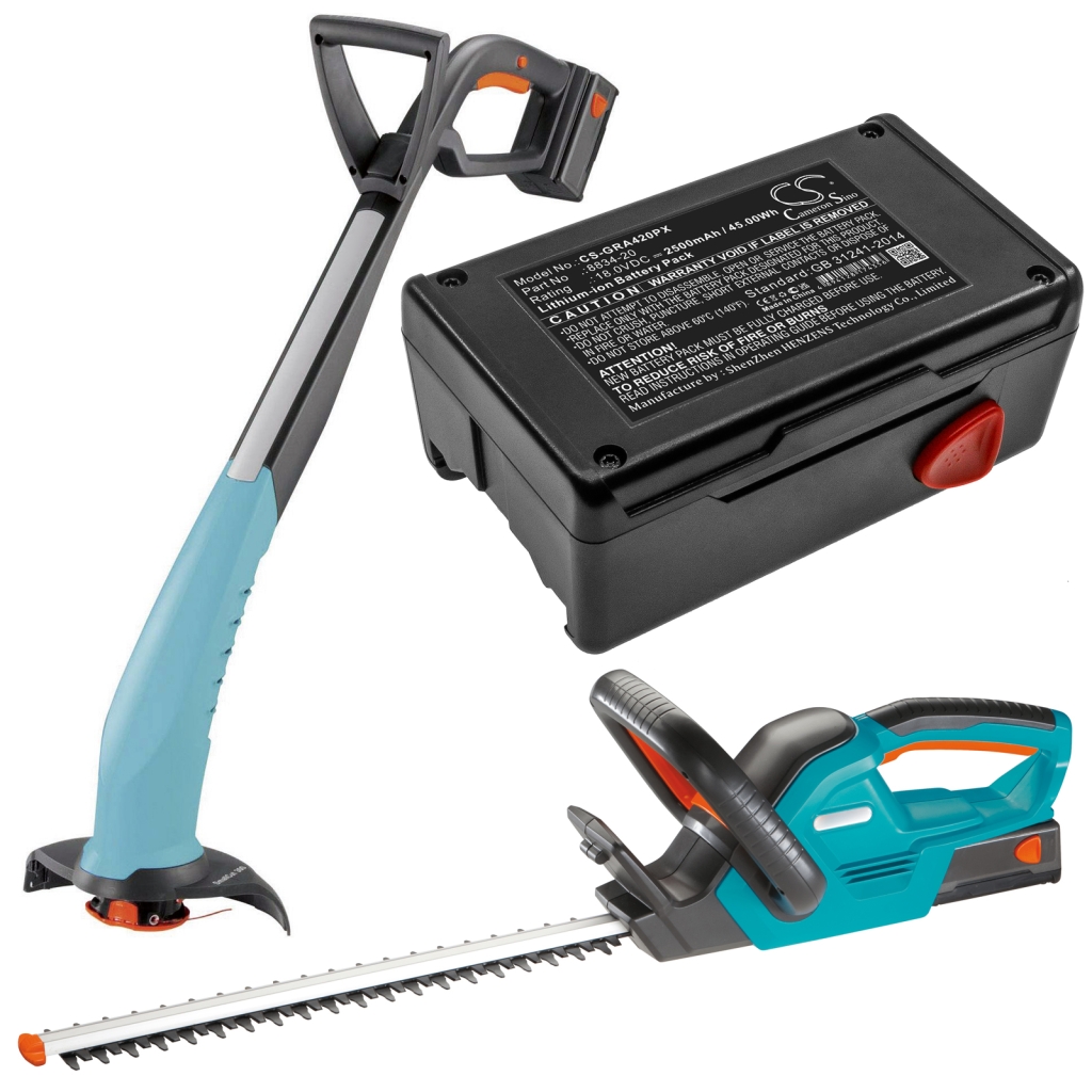 Yhteensopiva akun vaihto Gardena 8834-20