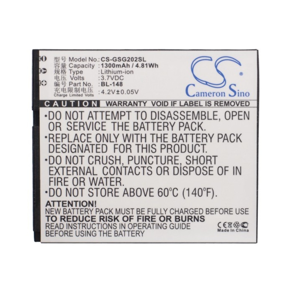 Yhteensopiva akun vaihto Gigabyte BL-148