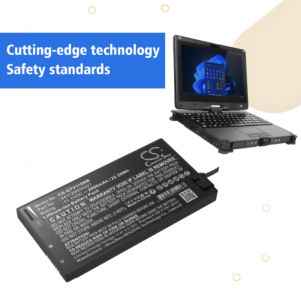 Battery compatible with Getac