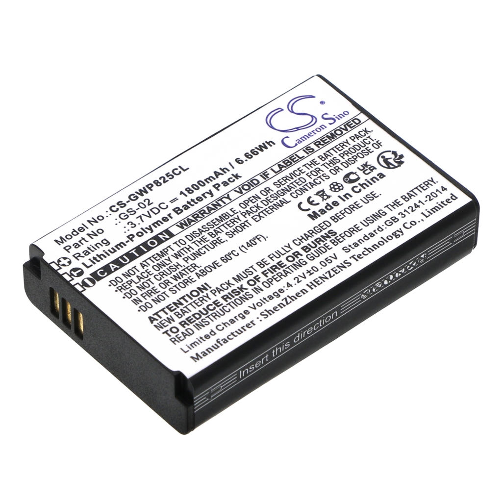 Yhteensopiva akun vaihto Grandstream GS-02