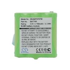 Yhteensopiva akun vaihto Midland AVP6,BATT-6R,BATT6R