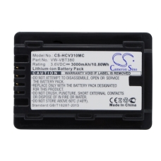 Yhteensopiva akun vaihto Panasonic VW-VBT190