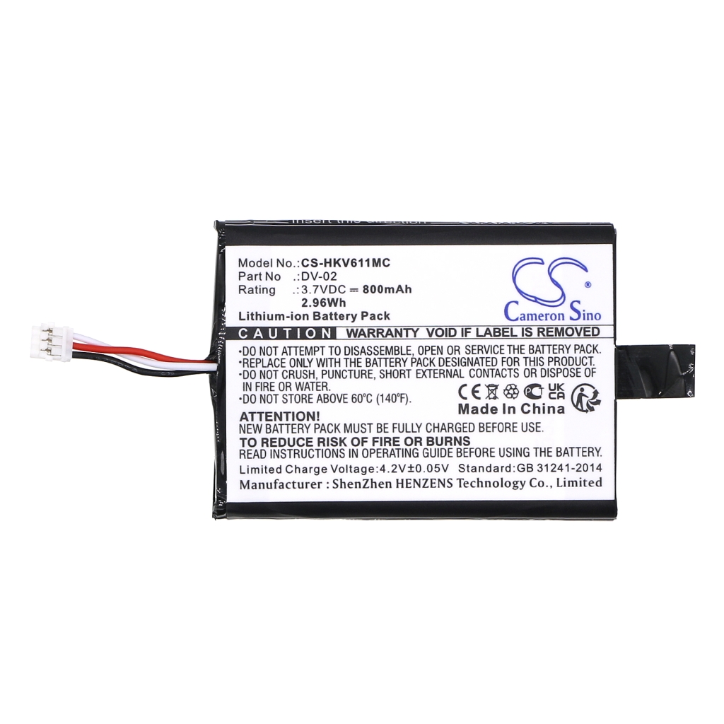 Akut Kotiturvakameran akku CS-HKV611MC