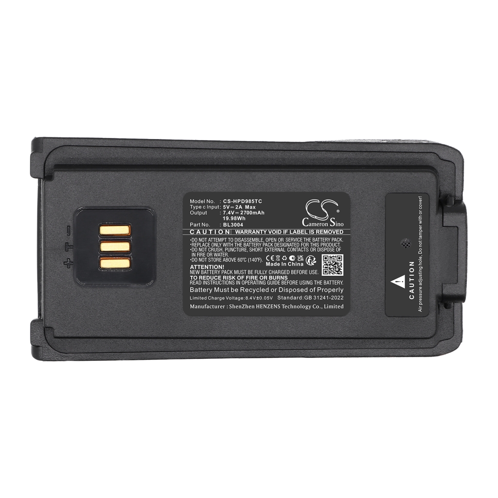 Battery for Hytera PD985B