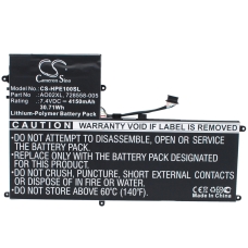 Yhteensopiva akun vaihto HP 2ICP4-74/120,2ICP4-75/121,72558-005,728250-121,728250-1C1...