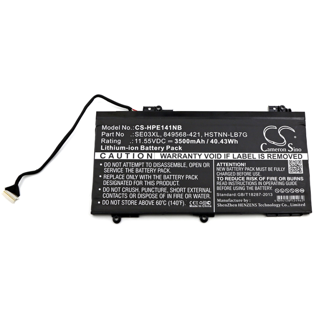 Kannettavan tietokoneen akku HP CS-HPE141NB