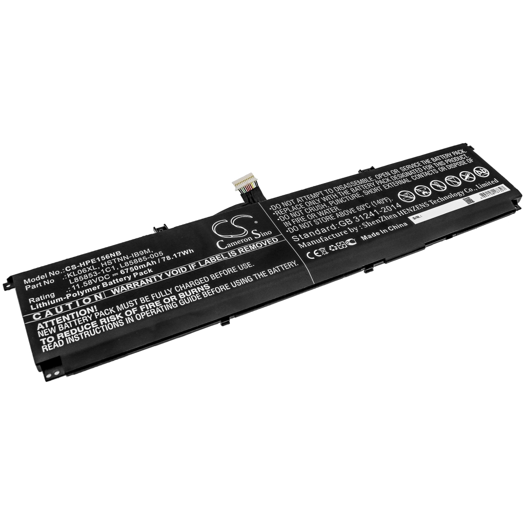 Akut Kannettavan tietokoneen akku CS-HPE156NB