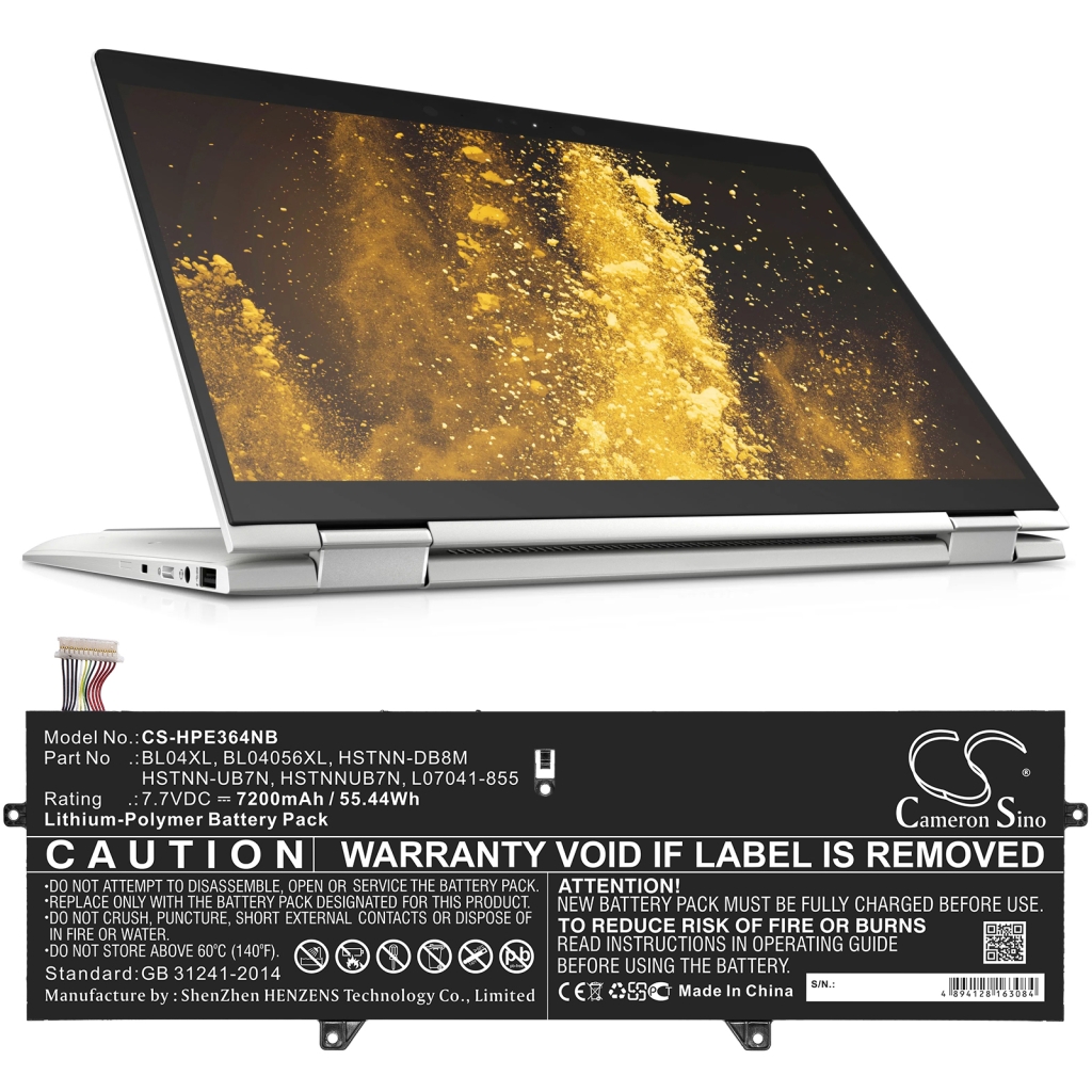 Kannettavan tietokoneen akku HP CS-HPE364NB