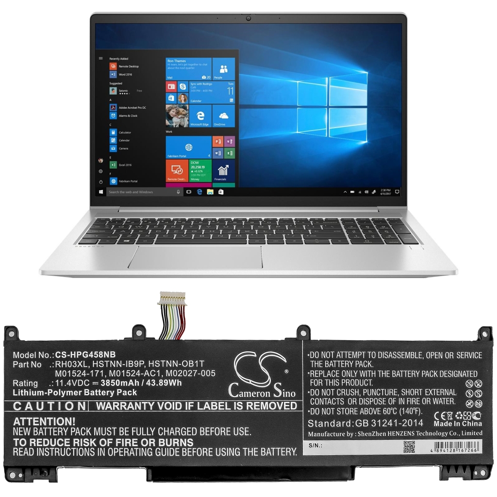 Kannettavan tietokoneen akku HP ProBook 650 G8