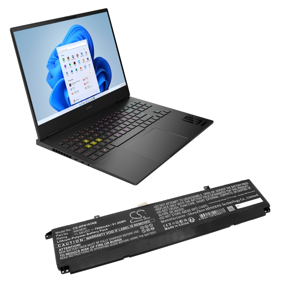 Kannettavan tietokoneen akku HP CS-HPN163NB