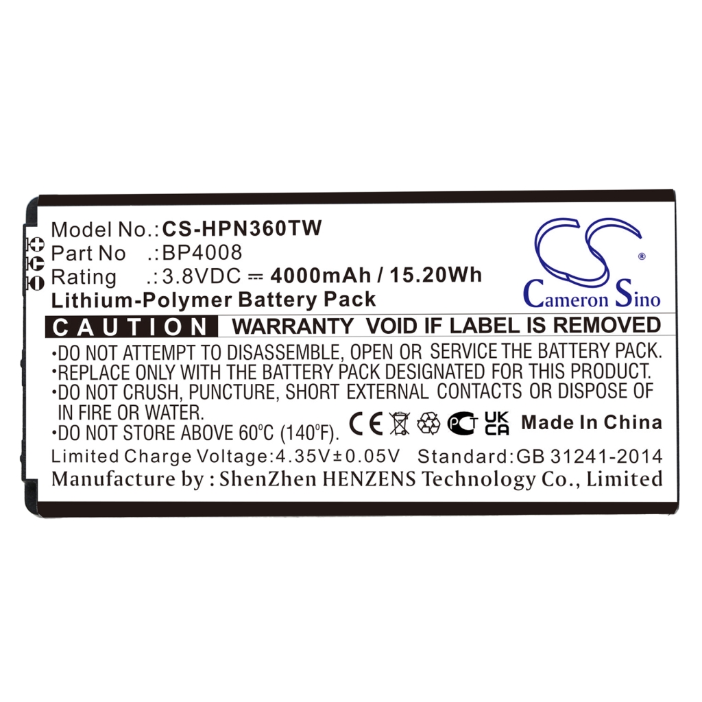 Yhteensopiva akun vaihto Hytera BP4008